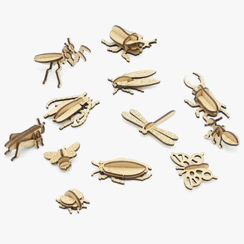모또 나무 미니 곤충 입체퍼즐 만들기 12종 set