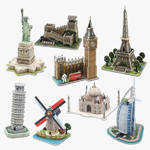 모또 세계 유명 랜드마크 시즌1 건축물 8종 만들기 3D입체퍼즐