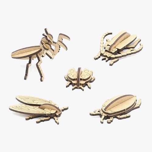 모또 나무 미니 곤충 입체퍼즐 만들기 5종 set