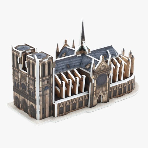 모또 세계 문화유산 건축모형 노트르담대성당 종이 조립 집콕 놀이 만들기 3D입체퍼즐