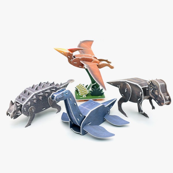 모또 공룡 시리즈2 (4종) 3D입체퍼즐 만들기